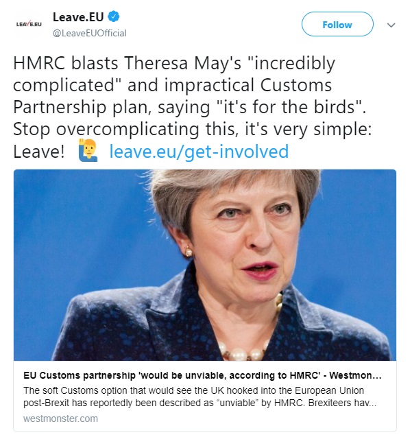 Leave.EU tweet: "It's simple, just leave"