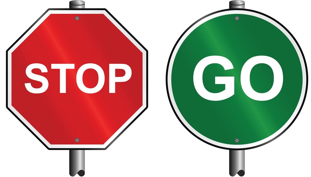 Stop sign and Go sign